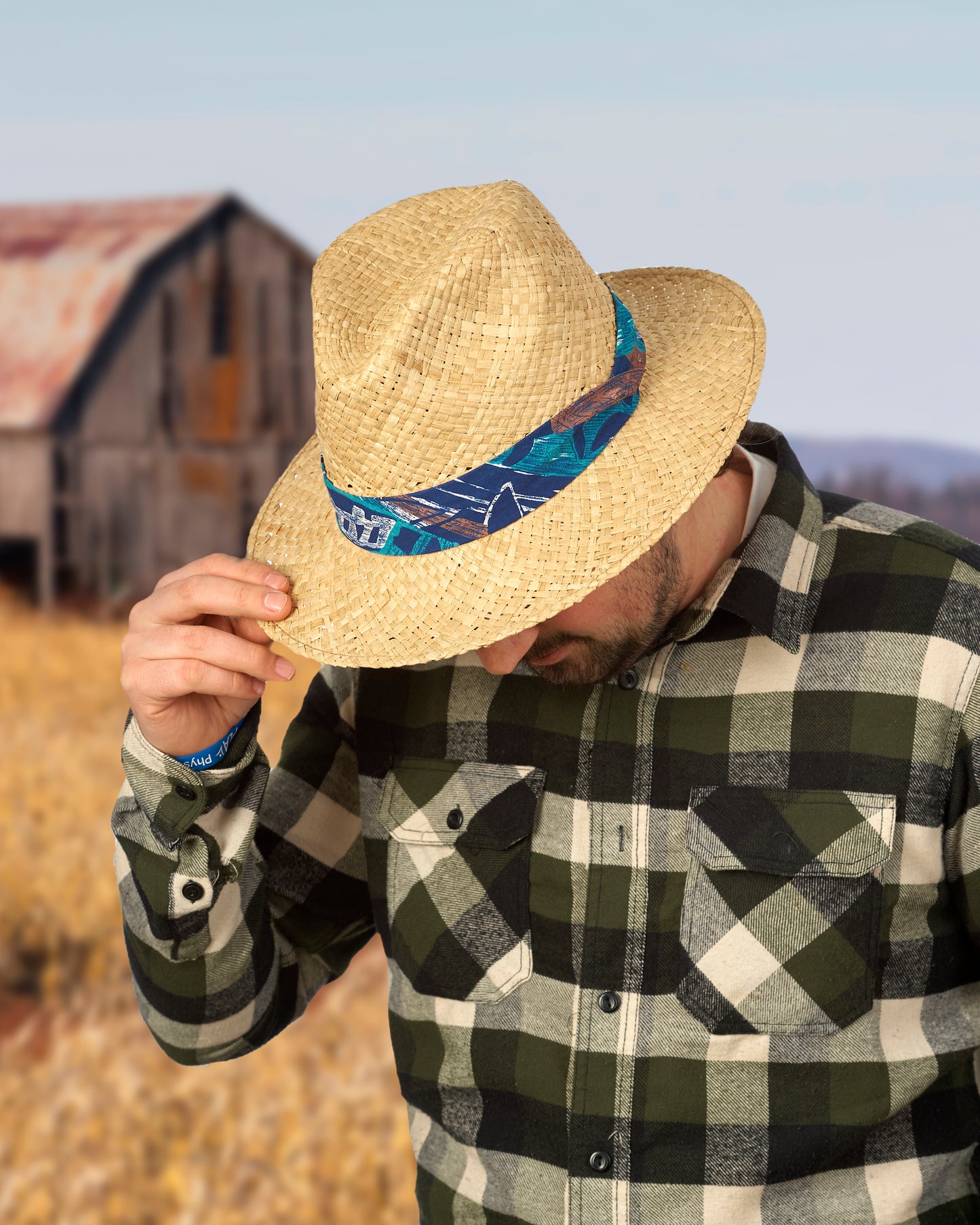 Safari Crushable Raffia Straw Hat